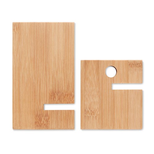 WHIPPY Soporte para telefono de bambú