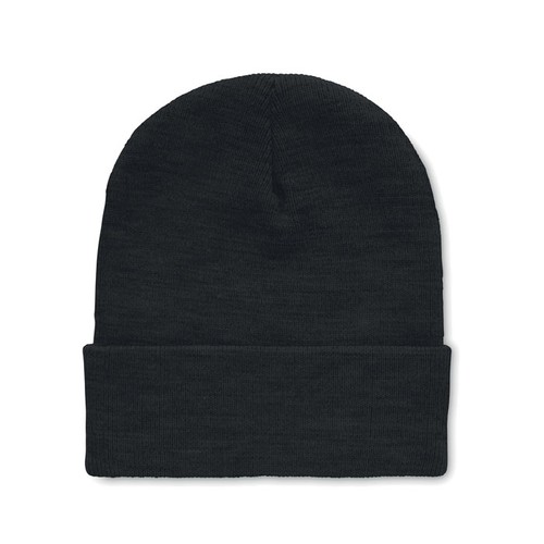 black POLO RPET Gorro con puño