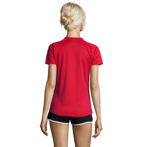 red SPORTY WOMEN SPORTY CAMISETA MUJER 140g