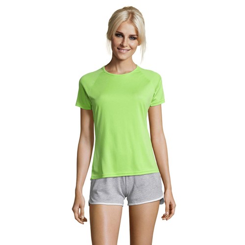 verde manzana SPORTY WOMEN CAMISETA MUJER 140g