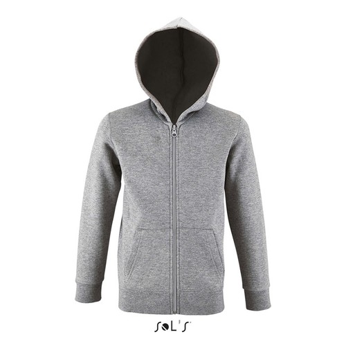 STONE KIDS VEST ZIP CAPUCHE