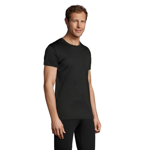 black SPRINT SPRINT CAMISETA UNISEX 130g