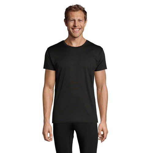 black SPRINT SPRINT CAMISETA UNISEX 130g