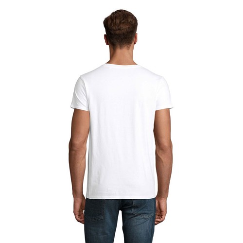 white CRUSADER MEN Camiseta 150g