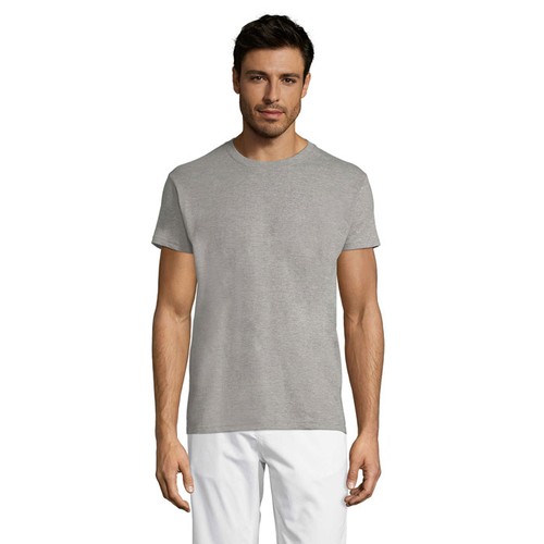 gris chiné REGENT REGENT Uni Camiseta 150g