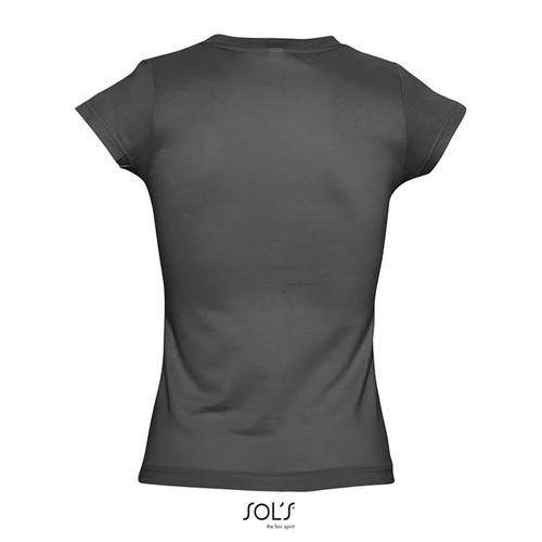 gris oscuro MOON MOON CAMISETA MUJER 150g