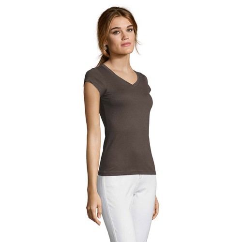 gris oscuro MOON MOON CAMISETA MUJER 150g