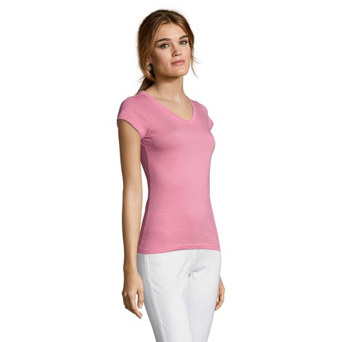 rosa orquídea MOON MOON CAMISETA MUJER 150g