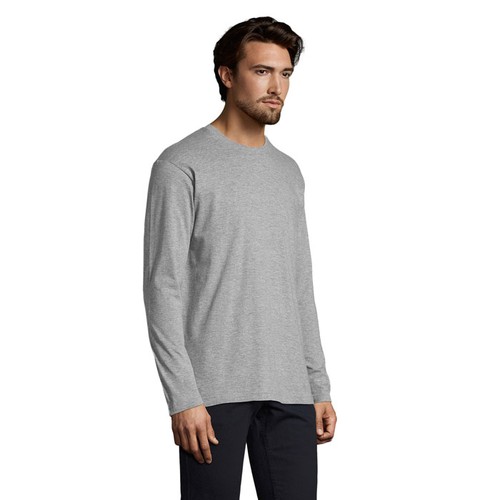 gris chiné MONARCH MONARCH MEN Camiseta 150g