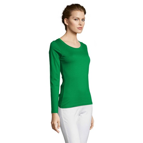 verde prado MAJESTIC MAJESTIC CAMISETA MUJER150g