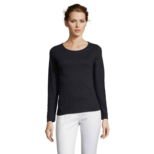 azul marino MAJESTIC CAMISETA MUJER150g