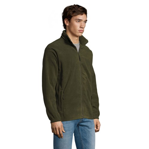 ejército verde NORTH Chaqueta Polar