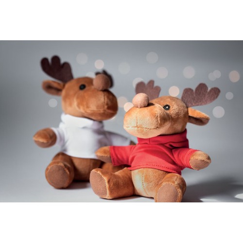 red RUDOLPH Reno de peluche con capucha