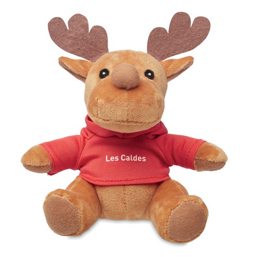 red RUDOLPH Reno de peluche con capucha