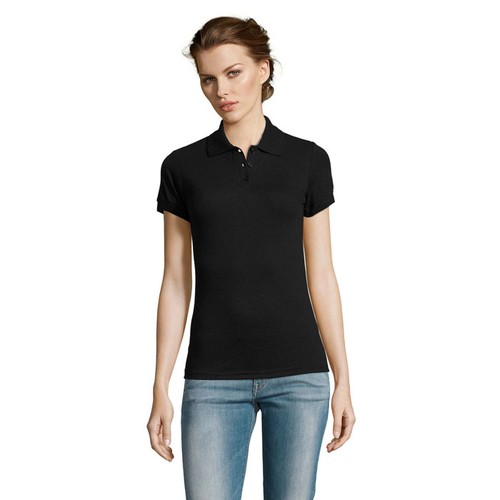 black PRIME WOMEN PRIME POLO MUJER 200g