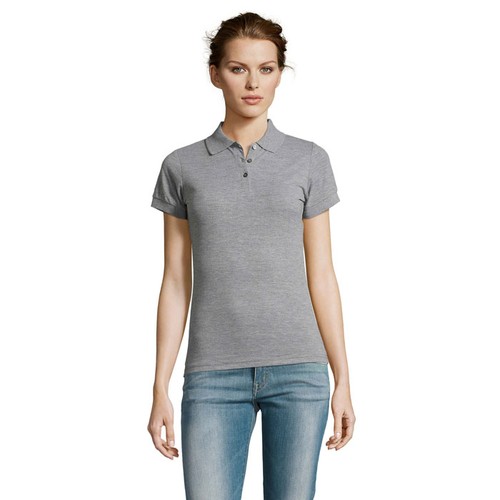 gris chiné PRIME WOMEN POLO MUJER 200g