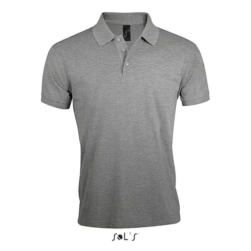 gris chiné PRIME MEN POLO HOMBRE 200g