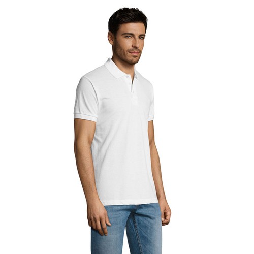 white PRIME MEN POLO HOMBRE 200g