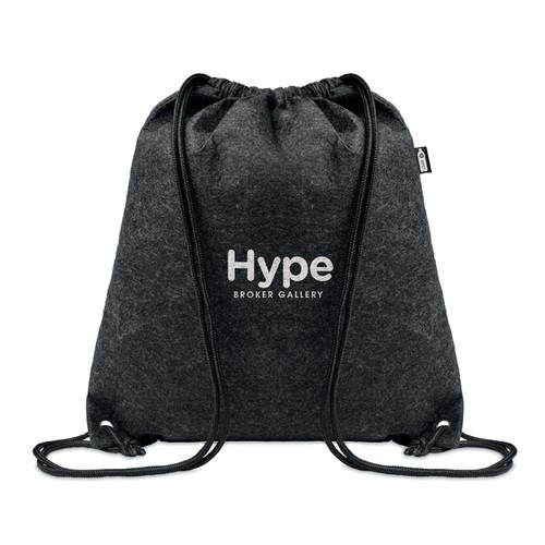 INDICO Sac à cordon en feutre RPET - 3