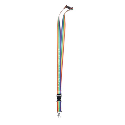 multicolor BOWYARD Lanyard RPET rainbow