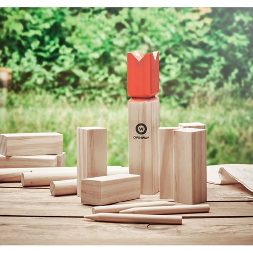 KING Jeu de lancer en bois de pin - 7