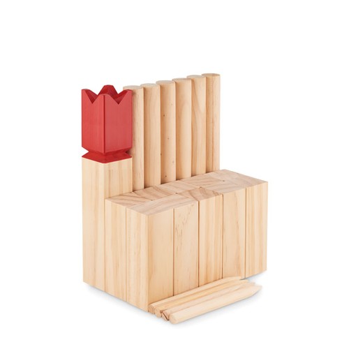 KING Jeu de lancer en bois de pin - 5