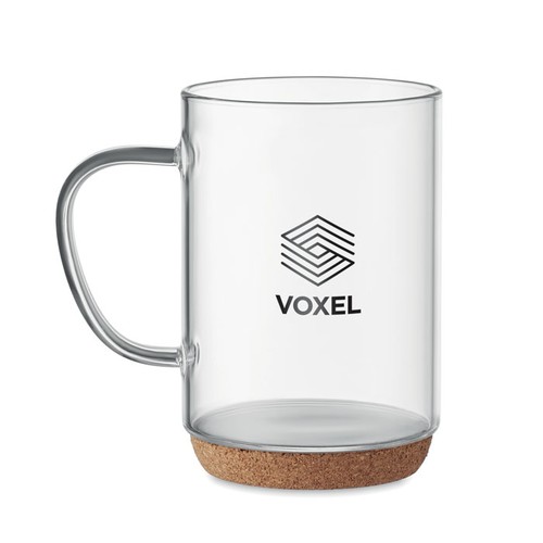 Tasse en verre base en liège LISBO thumbnail 4