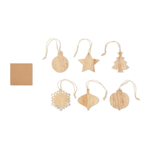 CHRISET Décorations de Noël en bois - 2