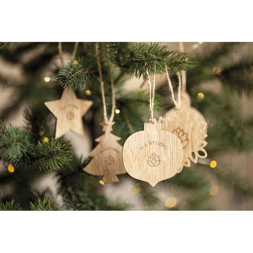 CHRISET Décorations de Noël en bois - 7
