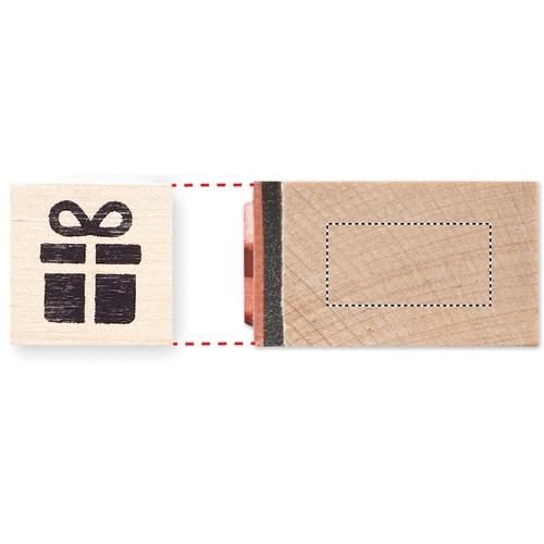 Emplacement de marquage : tampon cadeau