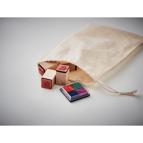 STAMPIE Set de 8 tampons  en bois - 7