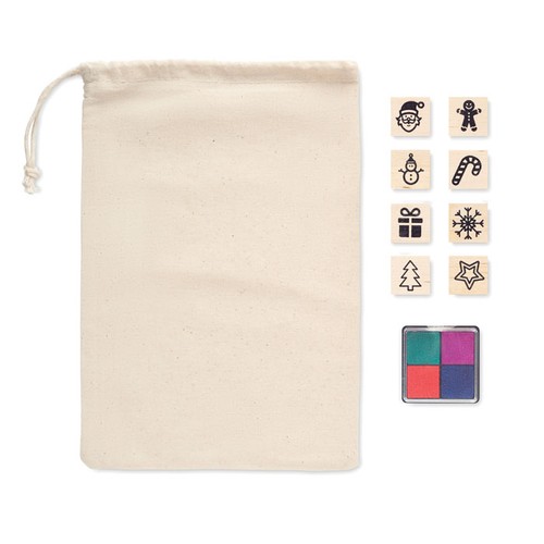 STAMPIE Set de 8 tampons  en bois - 4