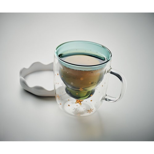 VERDE Taza borosilicato doble pared