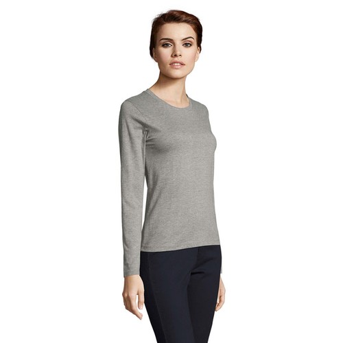 gris chiné IMPERIAL LSL WOMEN IMPERIAL camiseta mujer190