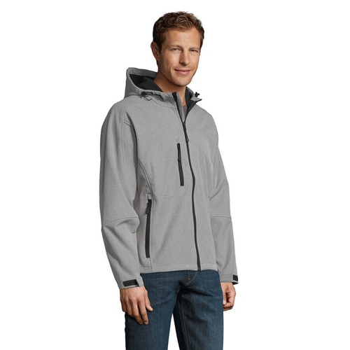 gris chiné REPLAY MEN REPLAY SOFTSHELL HOMBRE