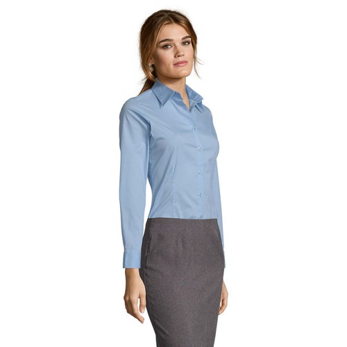azul celeste vivo EDEN Camisa EDEN mujer 140g