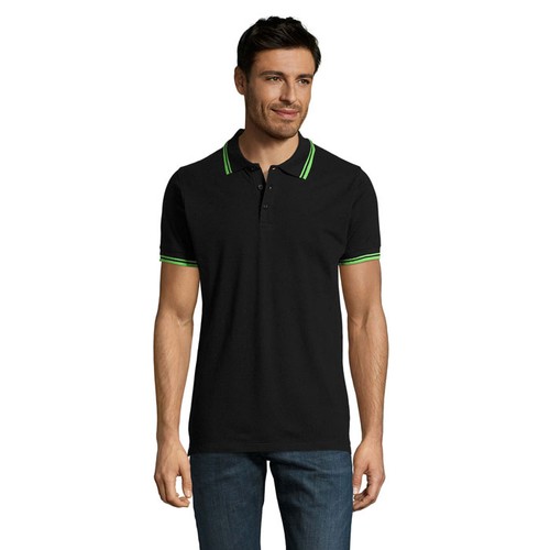 negro/verde lima PASADENA MEN PASADENA polo hombre 200g