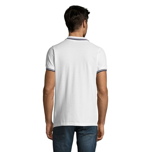 blanco/azul marino PASADENA MEN PASADENA polo hombre 200g