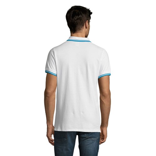 blanco/azul aqua PASADENA MEN PASADENA polo hombre 200g