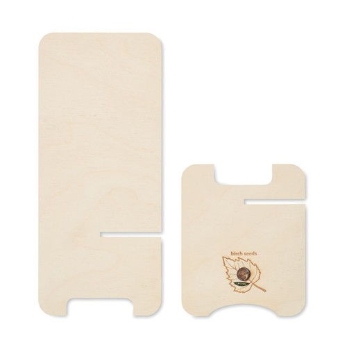 GROUW STAND Support de téléphone en bouleau - 5