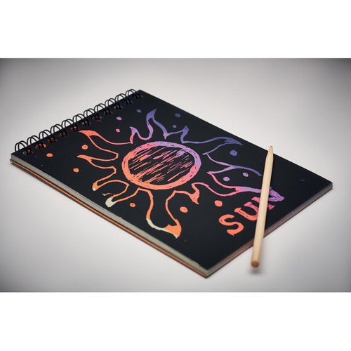 BLACK Carnet de papier à gratter - 4