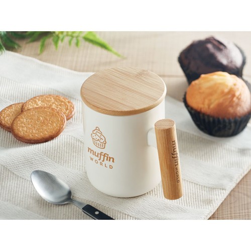 MAJEST Taza de porcelana tapa 380 ml