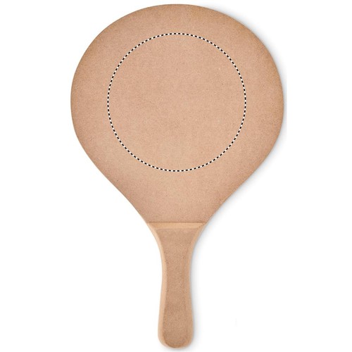 Emplacement de marquage : raquette 1, avant