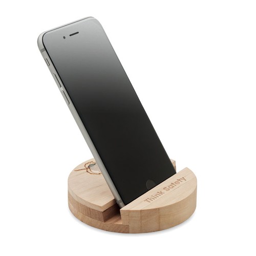 GROW ROUND STAND Support de téléphone en bouleau - 4