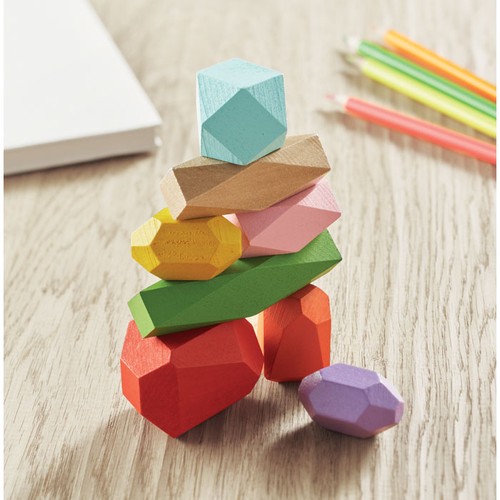 DOLMEN 8 Pieces en bois empilables - 6