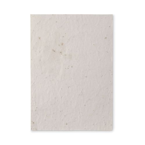 white ASIDE Hoja A5 de papel con semillas
