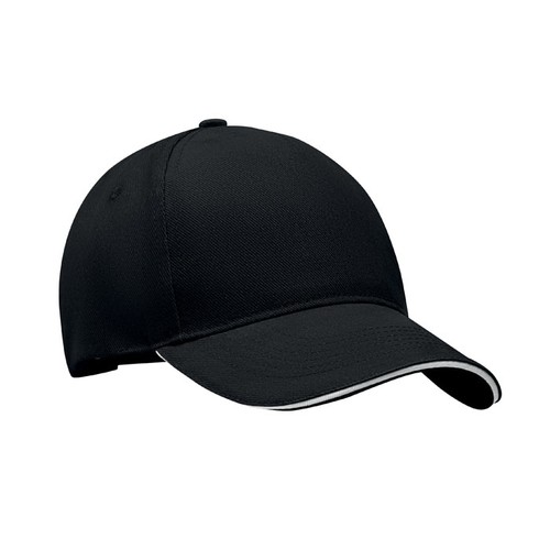 blanco/negro LONG BEACH SINGA Gorra béisbol 5 pan.