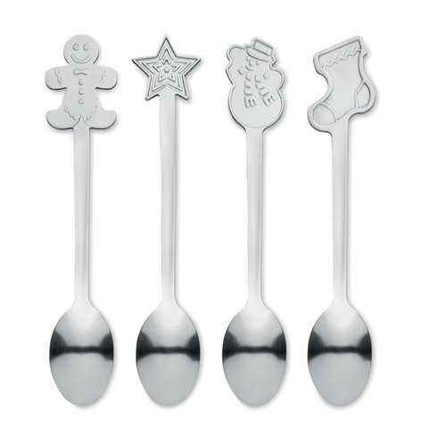 CHIP SET Set  4 cuillères à thé de Noël - 3