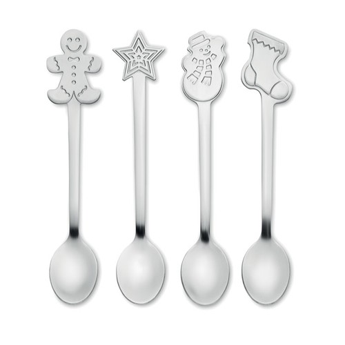 CHIP SET Set 4 cuillères à thé de Noël - 1