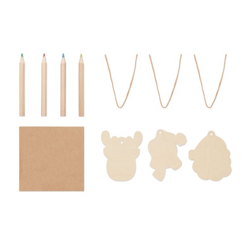 FUNCOOL Décorations en bois à dessiner - 2